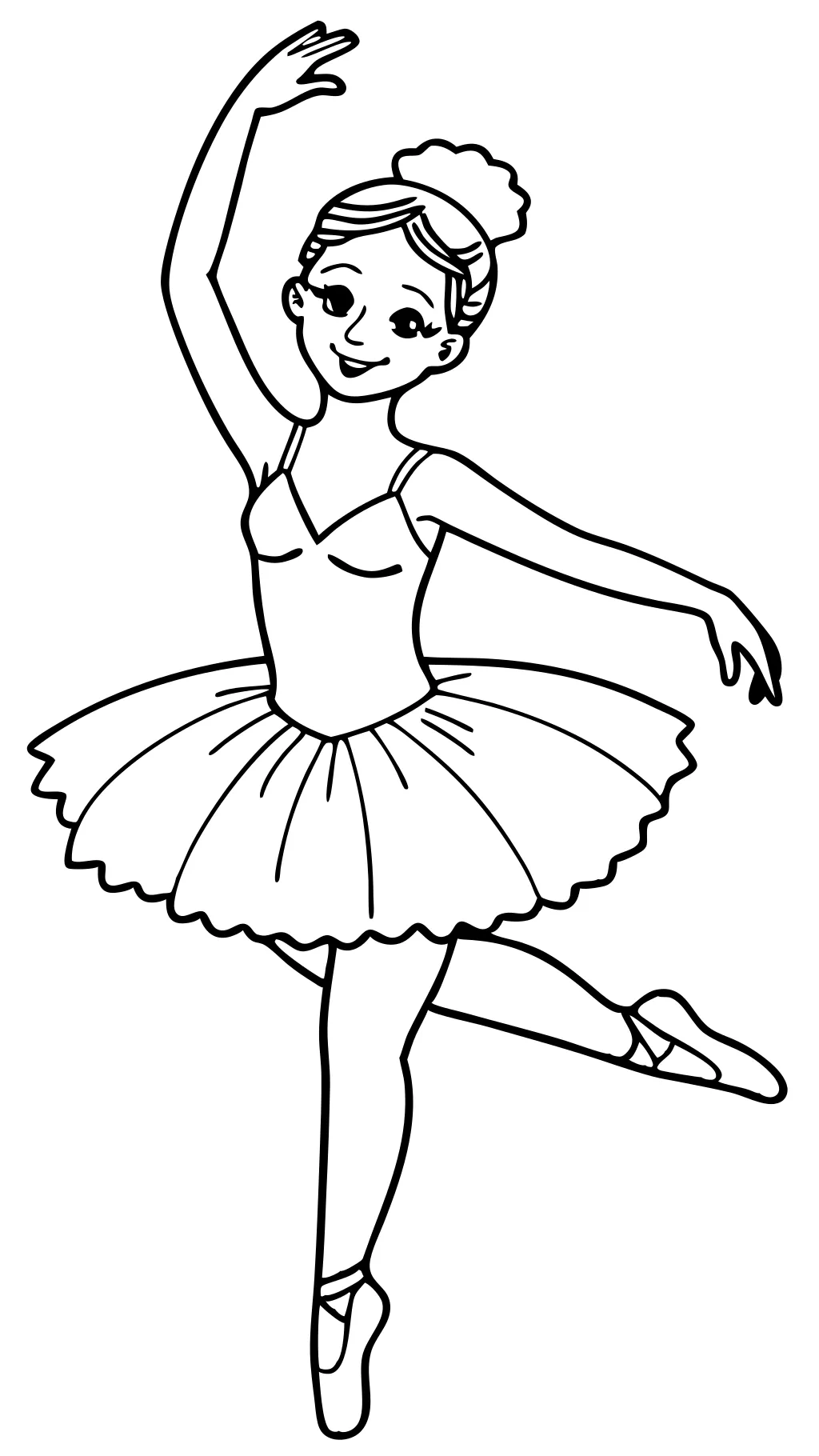 bailarina para colorear